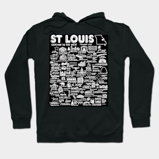 St Louis Map Hoodie